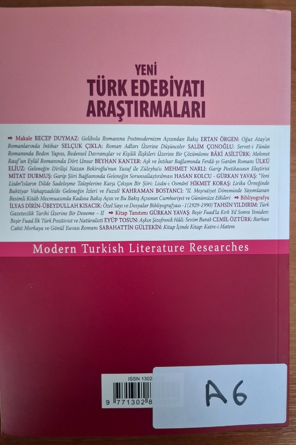 Yeni türk edebiyatı araştırmaları 2