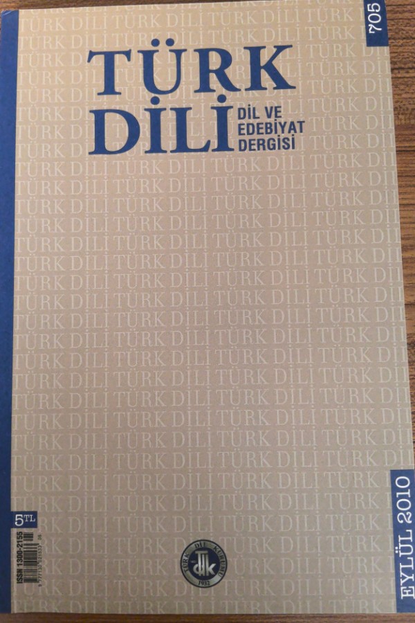 Türk dili dil ve edebiyat dergisi 705