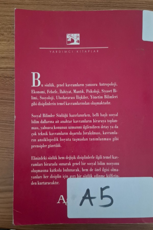 Sosyal bilimler sözlüğü