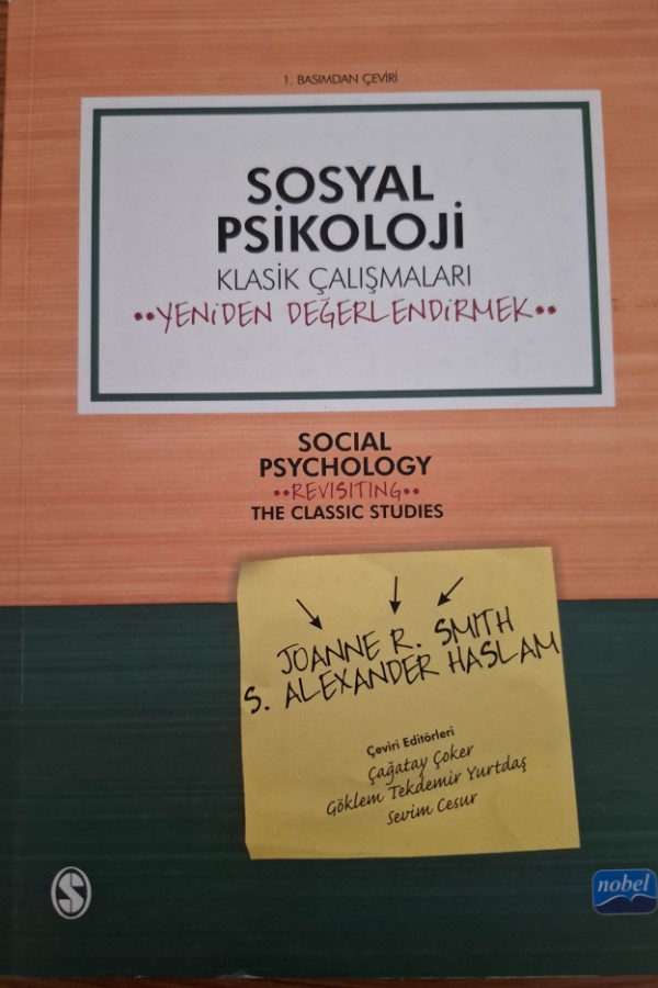 Sosyal pisijoloji kalsik çalışmaları yeniden değerlendirmek