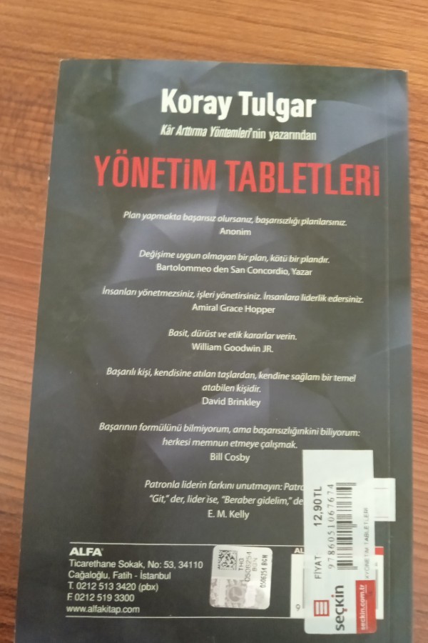 Yönetim tabletleri