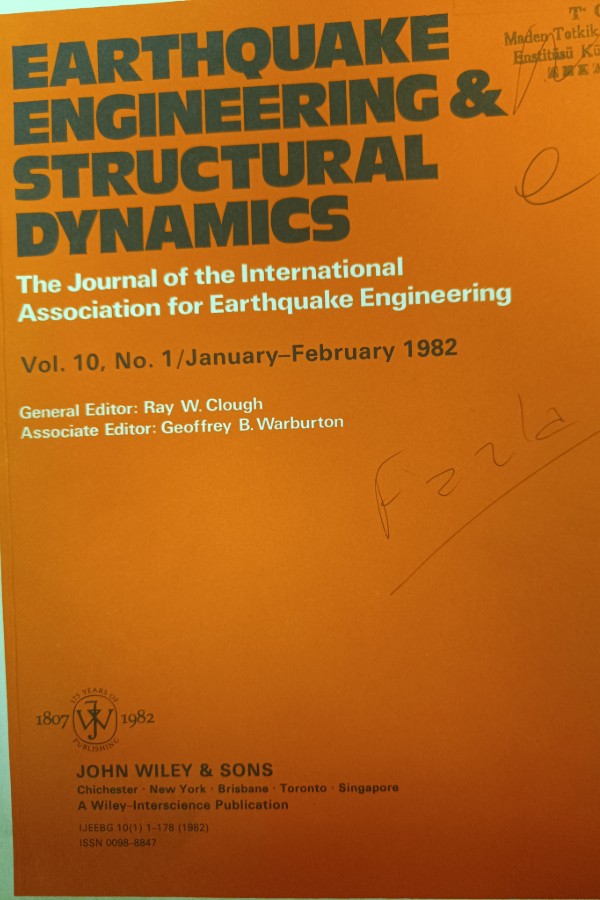 Earthquake Engıneerıng & Structural Dynamıcs