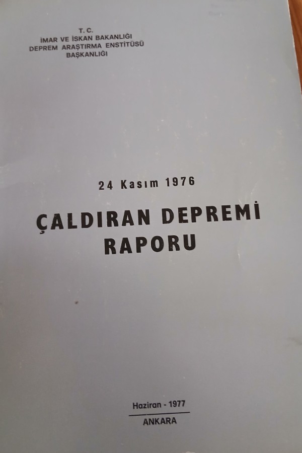 Çaldıran deprem raporu