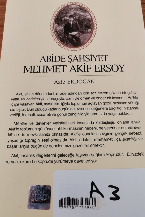 abide şahsiyet mehmet akif ersoy