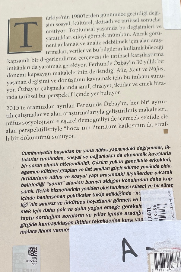Aile,kent ve nüfus