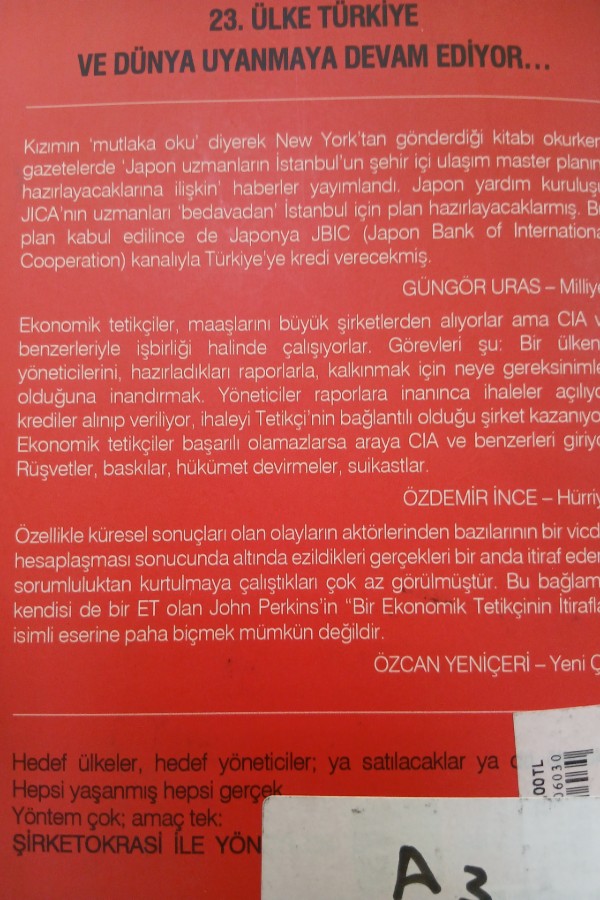 Bir ekonomik tetikçinin itirafları