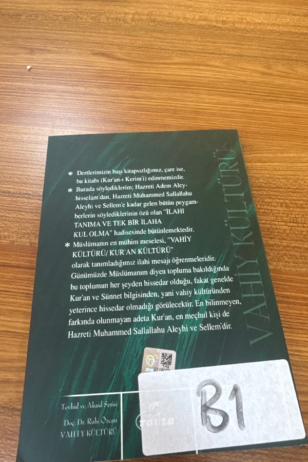 VAHİY KÜLTÜRÜ