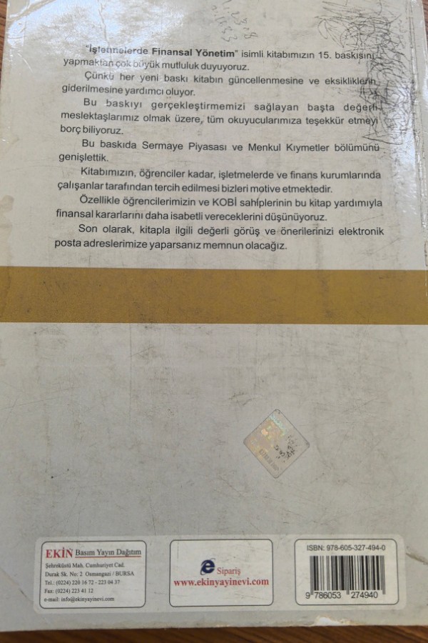 Finansal Yönetim