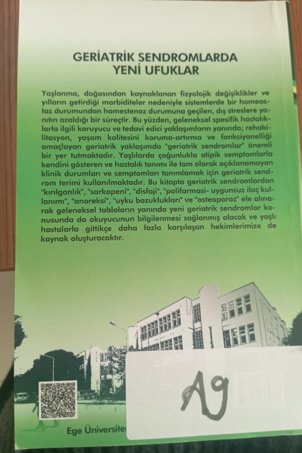 Geriatrik sendromlarda yeni ufuklar