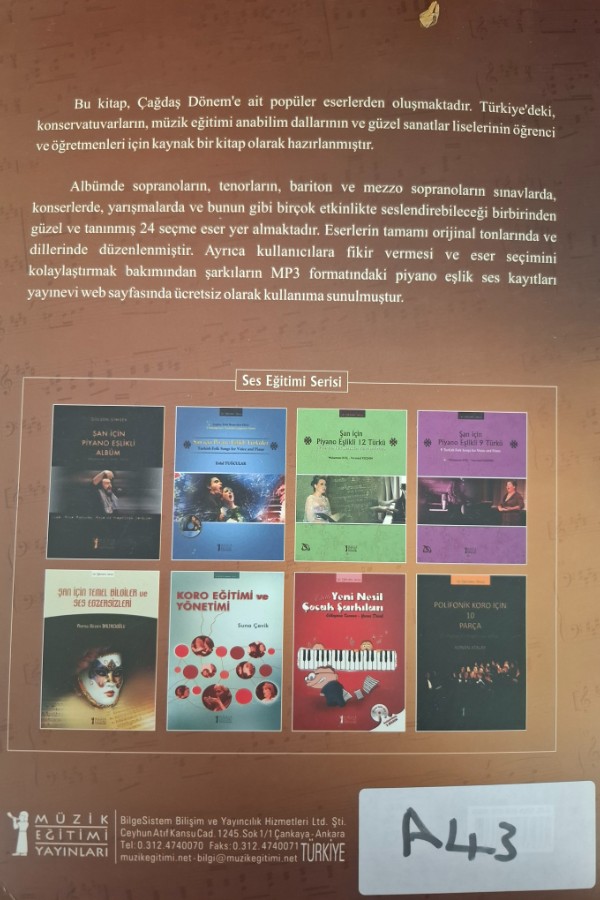 Piyano eşlikli çağdaş dönem şarkıları