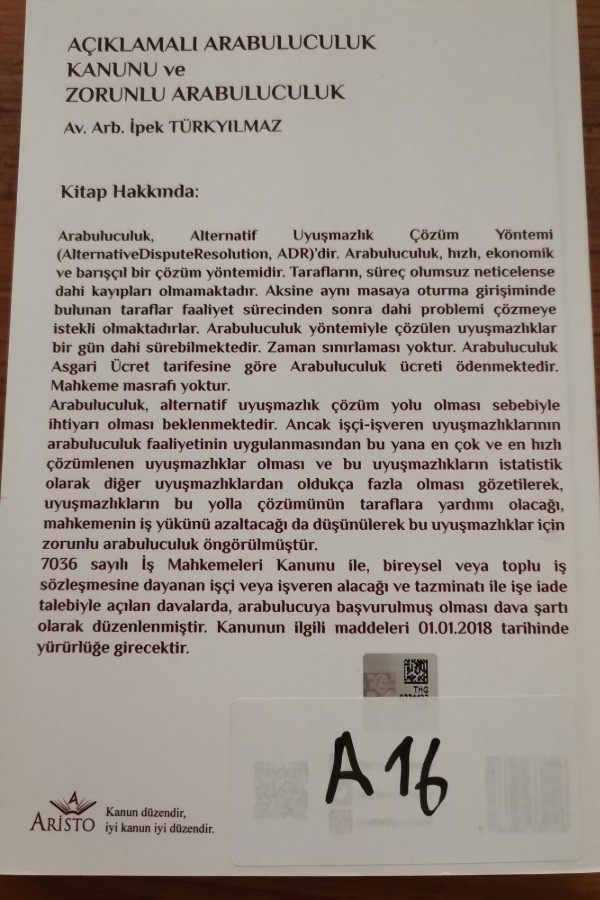 Açıklamalı arabuluculuk kanunu ve zorunlu arabuluculuk