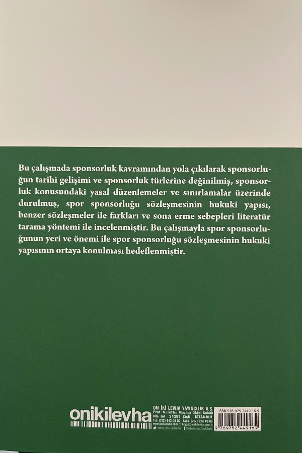 Spor Sponsorluğu Sözleşmesi
