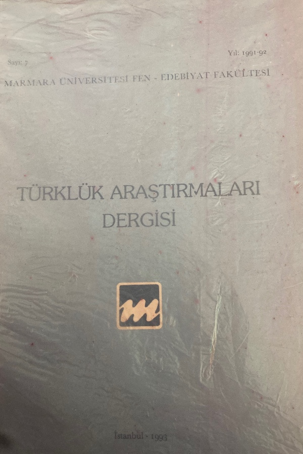 TÜRKLÜK ARAŞTIRMALARI DERGİSİ