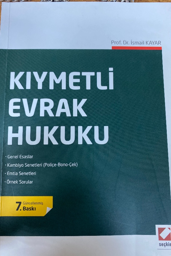 Kıymetli evrak hukuku
